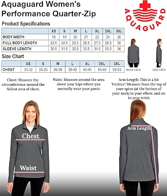 AquaGuard Women's Tm36-tt31w-zone Performance Quarter-Zip
