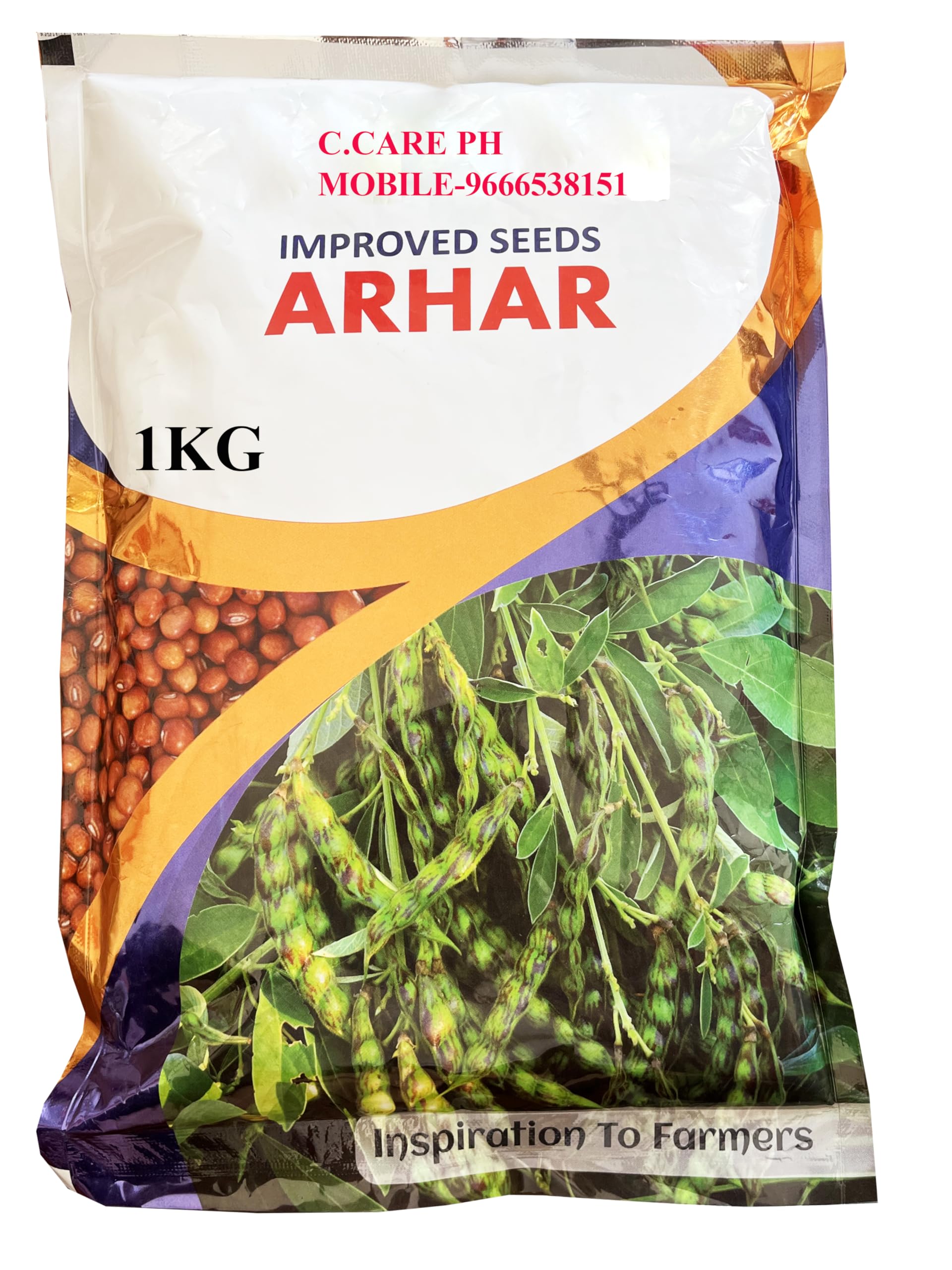 Toor Dal Seeds 500g | Arhar Beej | Tur Pigeon Pea/Red Gram Seed | Arhar seeds for farming only not for eating | tuvar dal seed | Kizhangu Paruppu seed |-picture-16
