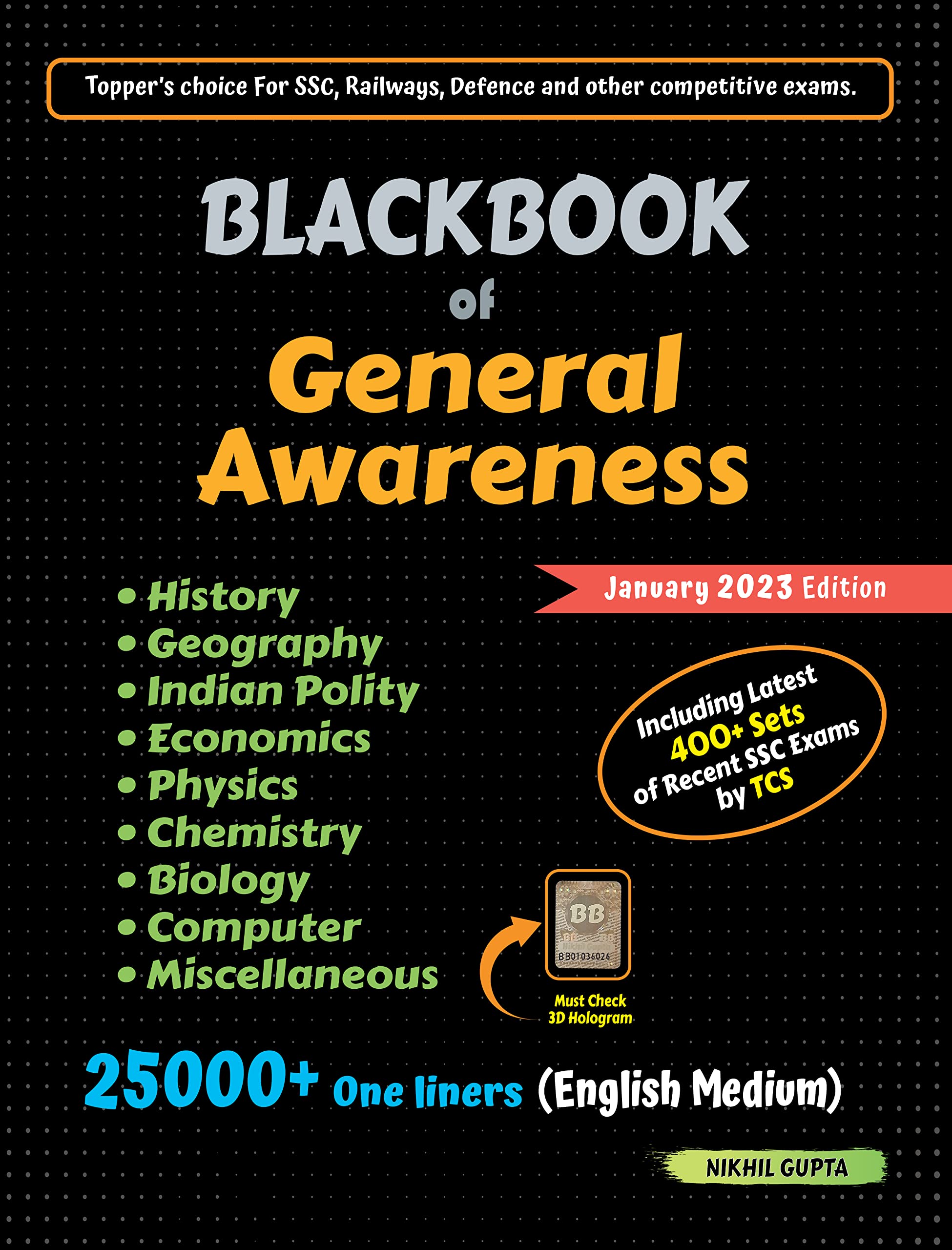 BlackBook of General Awareness January 2023 by Nikhil Gupta Paperback – 26 December 2022