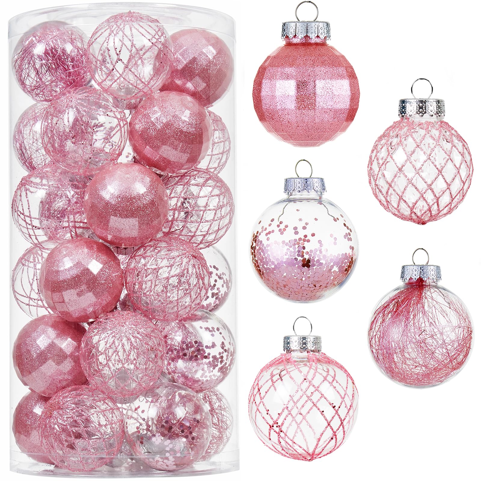CristBest 30ct Christmas Ball Ornaments-60mm/2.36