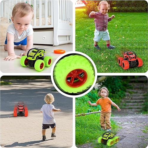 Miniatura 6 de YINSHENG Juguetes de auto para niños de 2, 3, 4, 5 años, juguetes de autos de tracción hacia atrás, camiones monstruos para niños de 2 a 6 años,