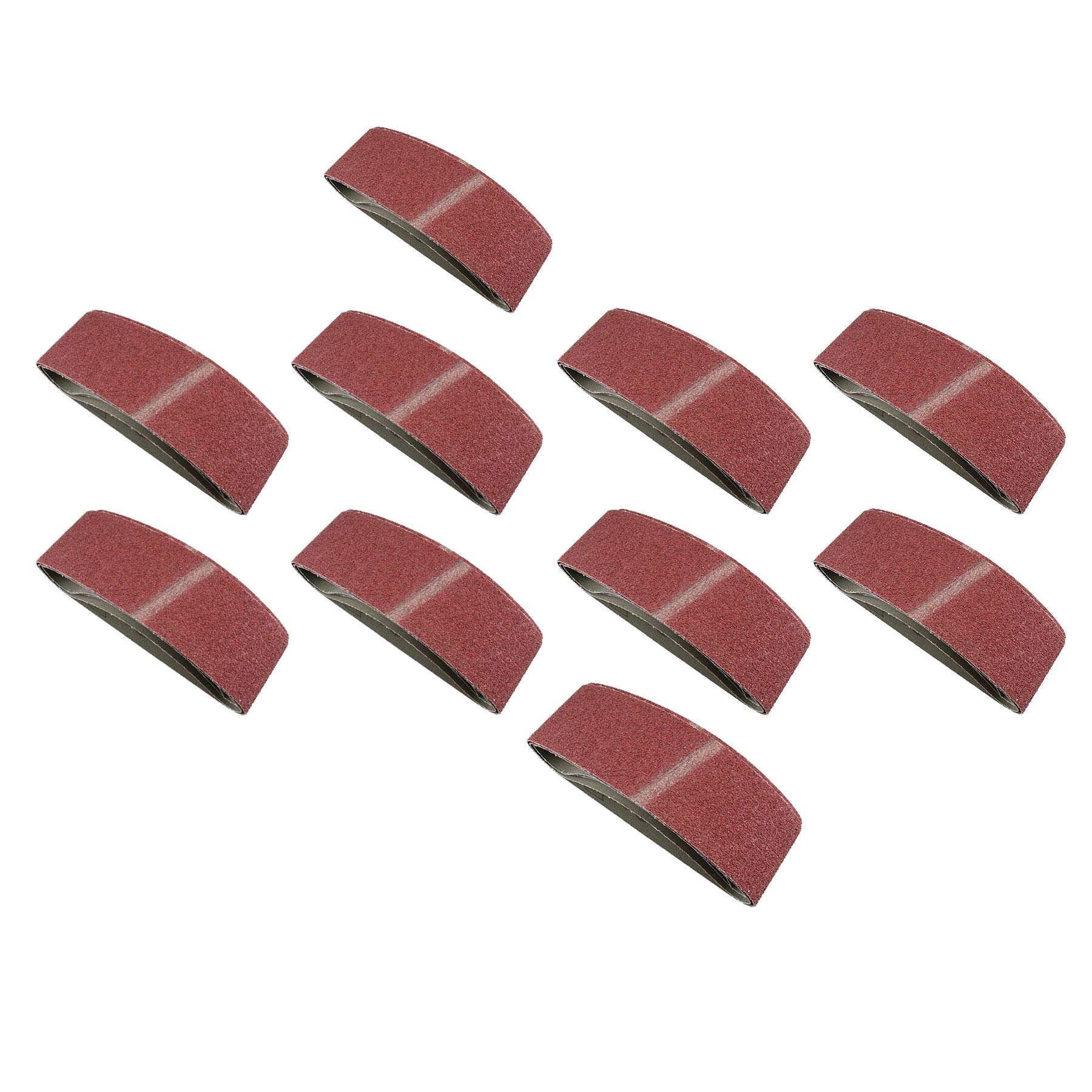 533 mm x 75 mm 40 grano grueso lijadora bandas de lijado discos abrasivos 50pk