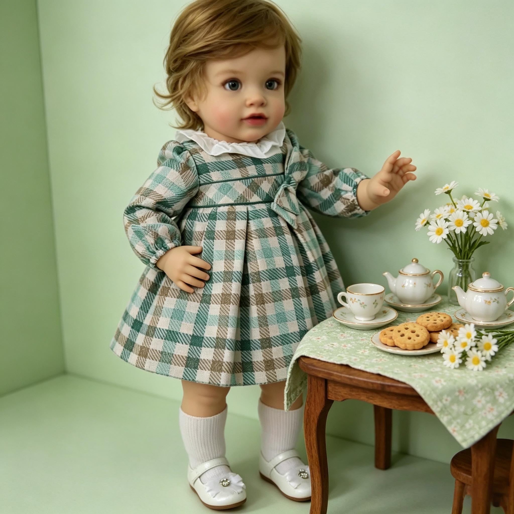 Lebensechte Reborn-Kleinkind-Puppen, Mädchen, Pippa, 66 cm, große Größe, Reborn-Babypuppe, realistische Kleinkind-Puppe, weicher Vinyl-Stoffkörper, echt aussehende Babypuppe, Spielzeug für