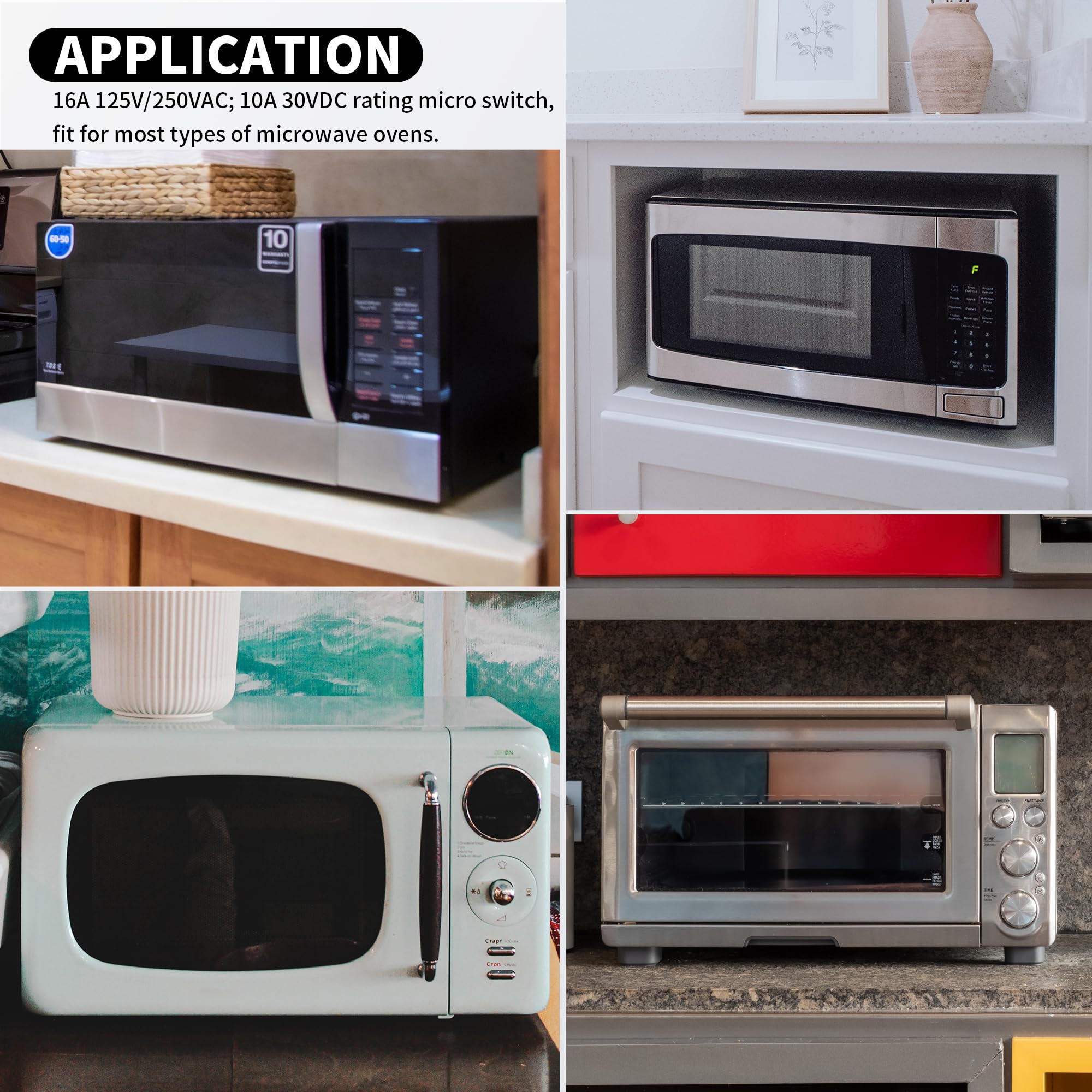 DaierTek KW3A/KW3AT Mikrowellentürschalter 16A 125VAC/250VAC Mikrowellentürschalter 16A 125VAC/250VAC Mikrowellentürschalter normal offen 2
