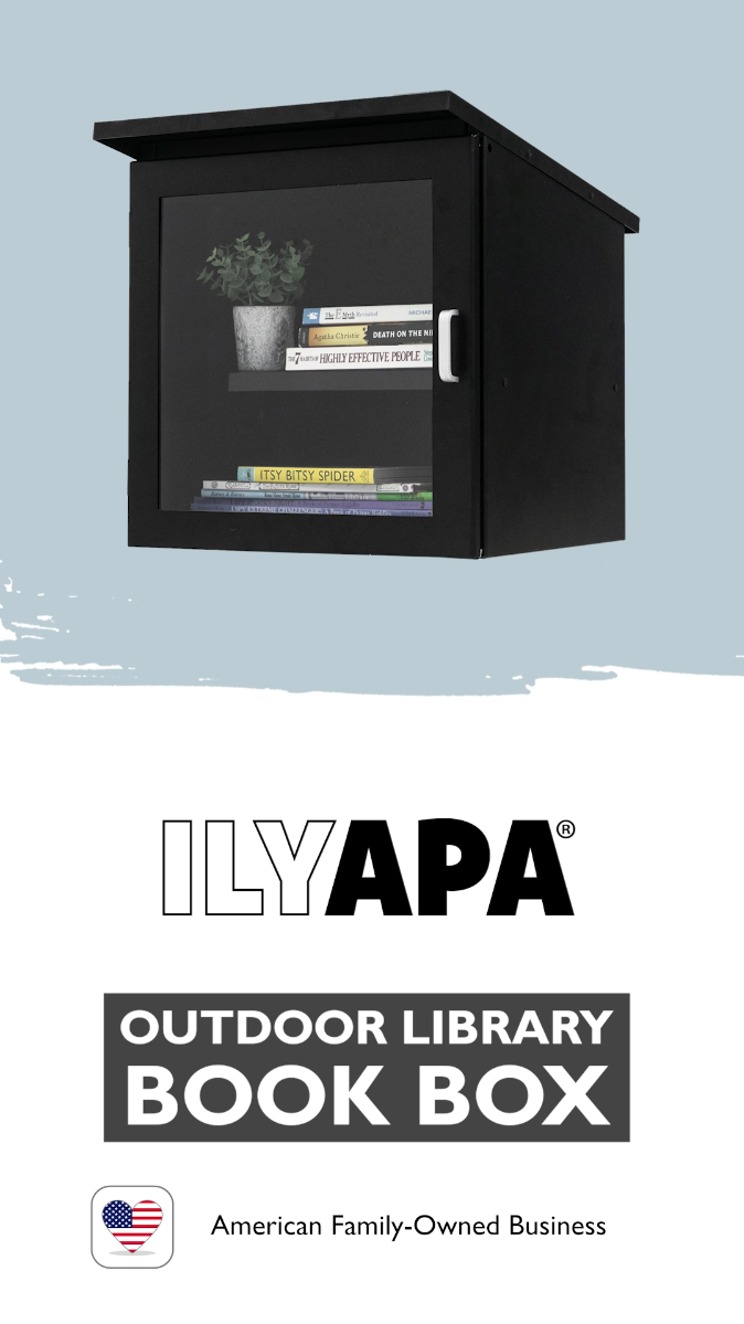 Amazon.com: Ilyapa Library Box Outdoor, 16x14x17 Black - Little