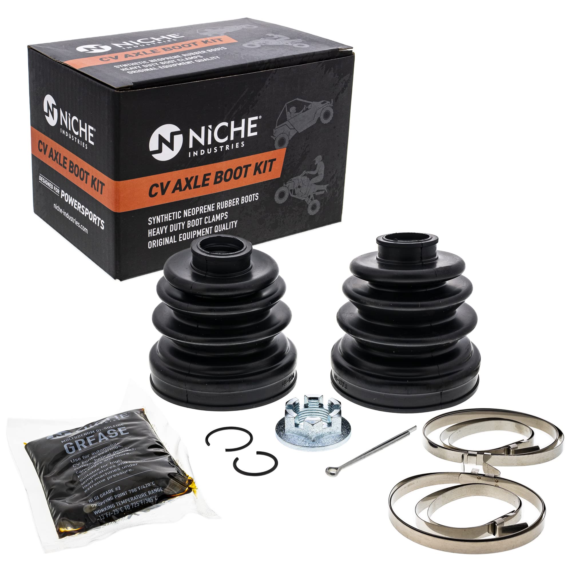 Amazon.com: NICHE Front Rear CV Axle Boot Kit for Arctic Cat 650