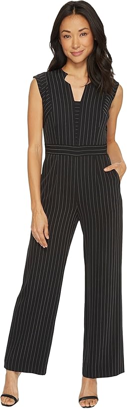 tahari pinstripe jumpsuit