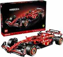 SFフギアレトロ Realistic LEGO Technic Ferrari SF-24 F1 model car kit.