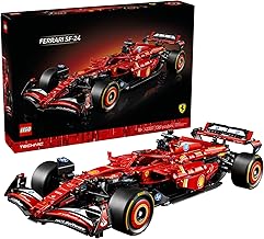 LEGO Technic Ferrari SF-24 F1 Modelo de Coche - Kit de Construcción para Adultos, Edades 18+ con Características Realistas - Regalo para Novio, Compañeros de Novio - Ferrari F1 Manual para Exhibición - 42207