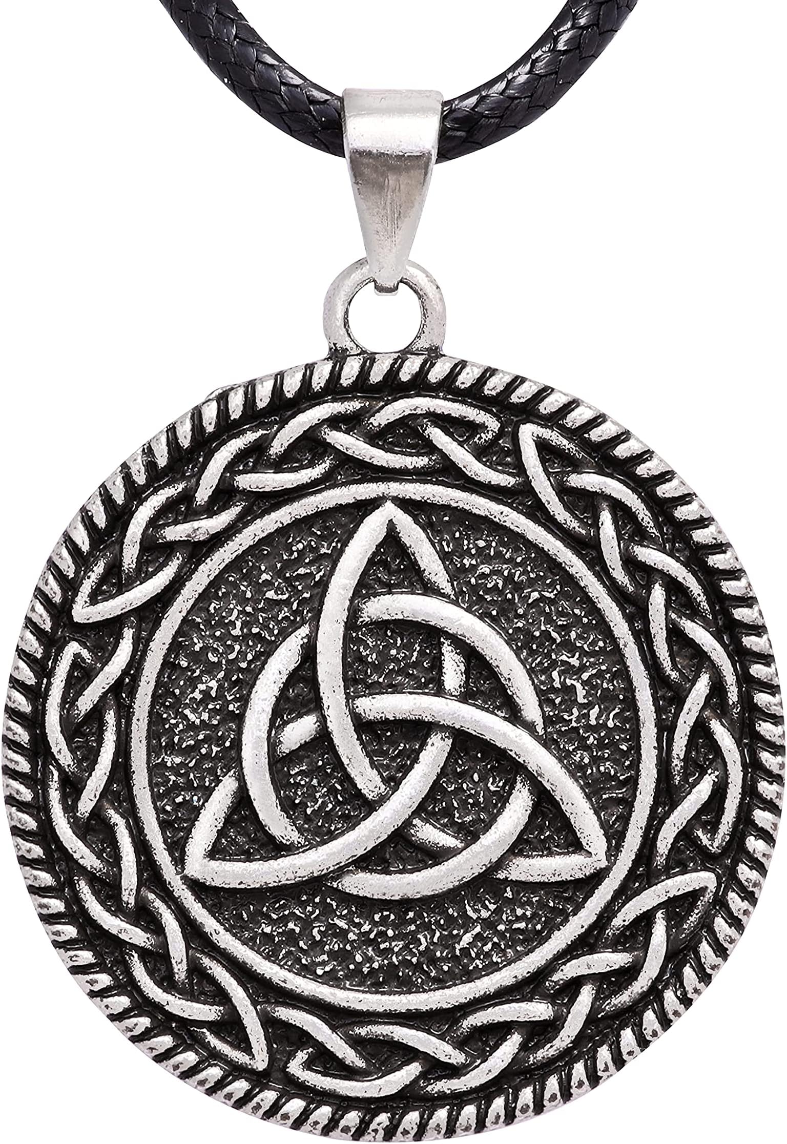 Triquetra Necklace, Celtic Knot Triquetra Pendant, Celtic Jewelry Gift for Men and Women