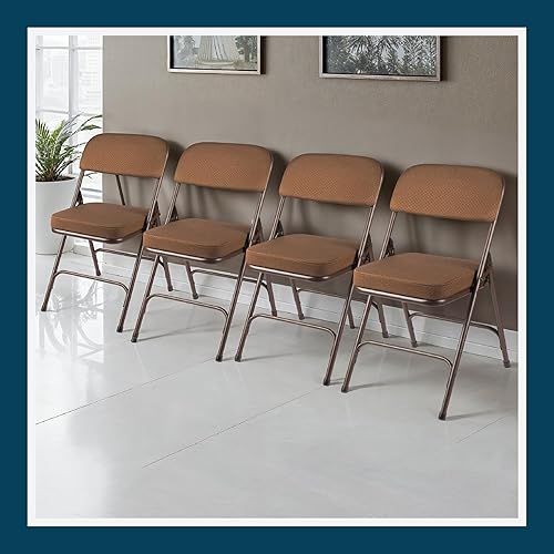 Miniatura 2 de OEF Furnishings Serie OEF3200 - Sillas plegables de tela de alta calidad, resistentes, de grado industrial, asiento ultra acolchado de 2 pulgadas,