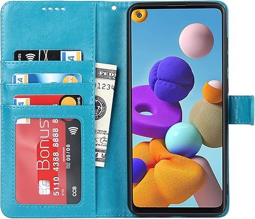 Miniatura 2 de Havaya Funda para teléfono Samsung A21S con tarjetero, para Galaxy A21s Funda tipo cartera para mujer, funda para teléfono celular Samsung A21S Flip