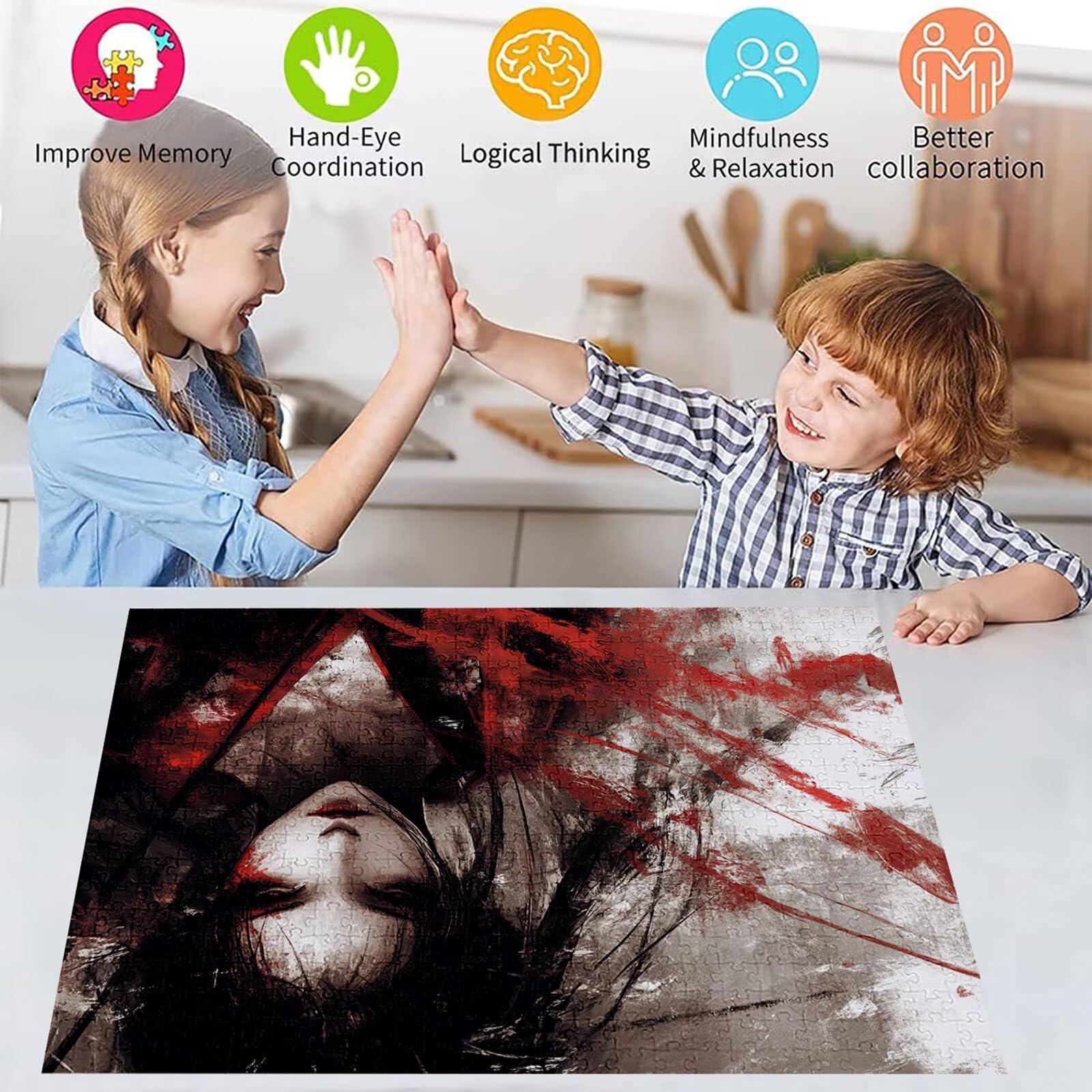Puzzle 3000 elementów Japonia puzzle dla dorosłych kobiet 122 x 81 cm unikalne rzemiosło klasyczne 3D drewniana układanka do rodzinnych gier biznesowych, układanka do samodzielnego wykonania nawet do