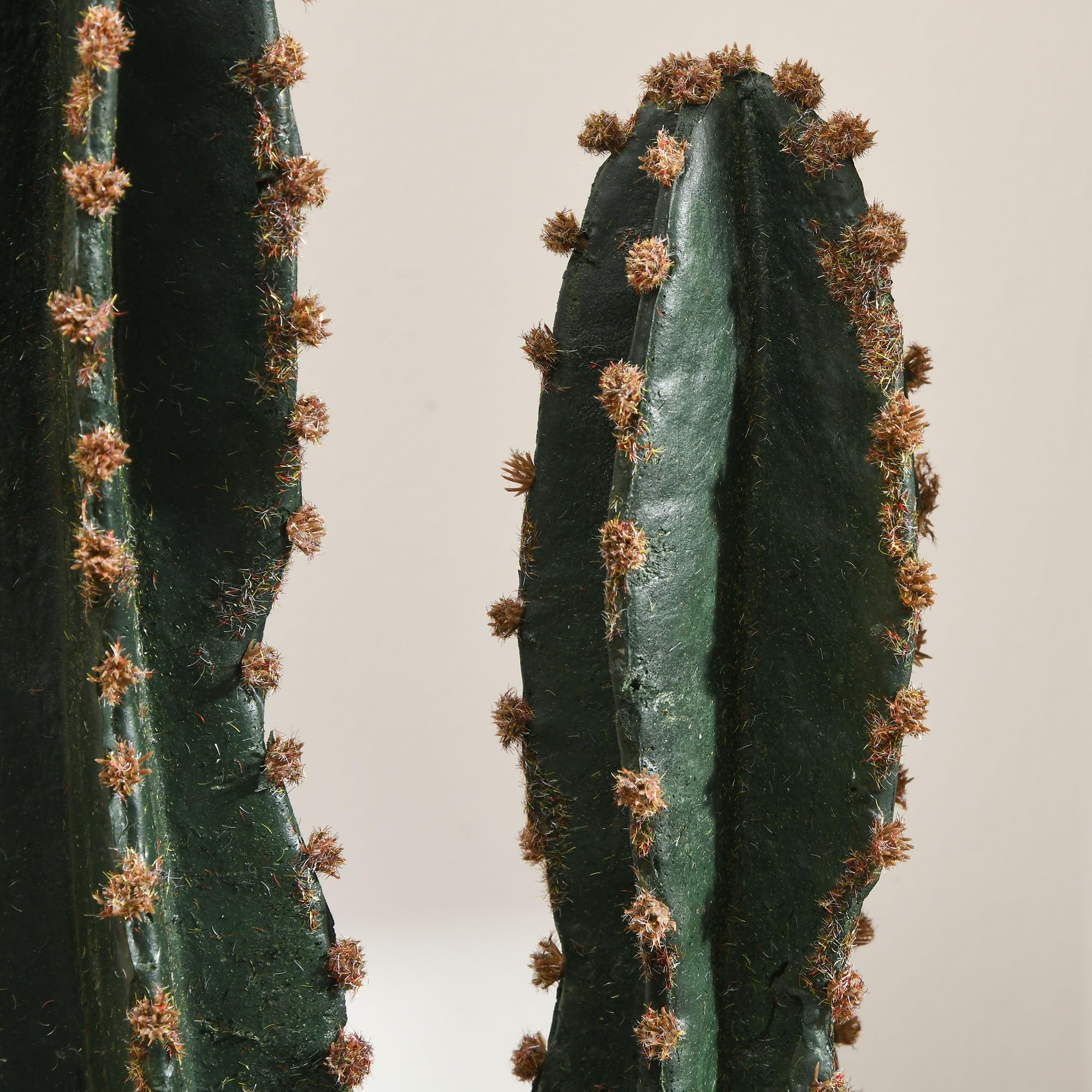 Outsunny Cactus Artificiel Grand Réalisme Grande Taille Ø 17 x 60H cm Vert | Plante Artificielle