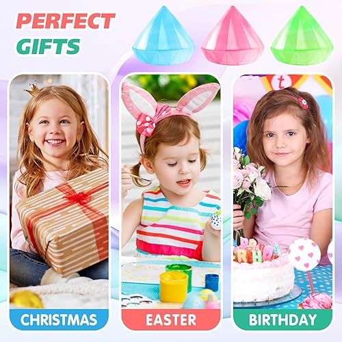 Miniatura 6 de Cubo estrujable para el estrés, pelotas antiestrés para niños y adultos  Cubo de hielo de azúcar de malta de diamante elástico grande, juguetes