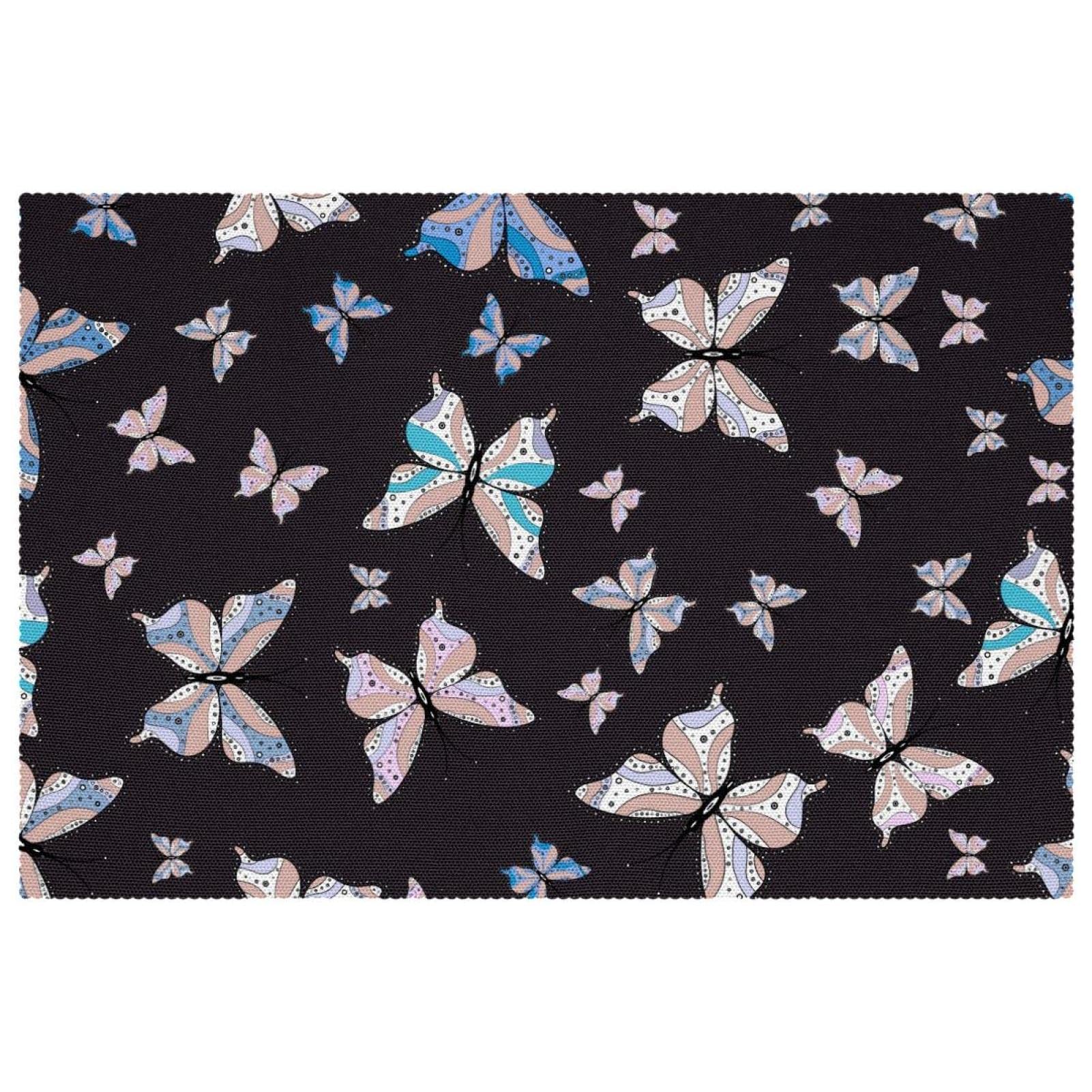 Sets de table papillon aquarelle lot de 6 grand format 30x45cm résistant chaleur table