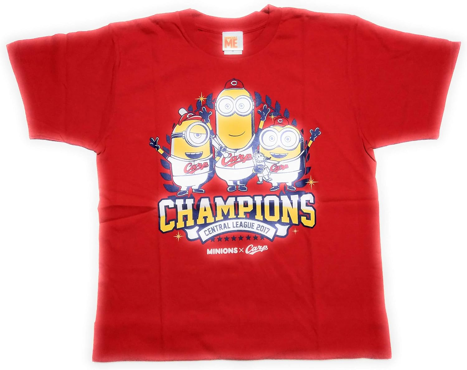 Amazon Co Jp 広島東洋カープ 2017セリーグ優勝記念 ミニオン カープ リーグチャンピオン Tシャツ Minions Carp レッド 服 ファッション小物