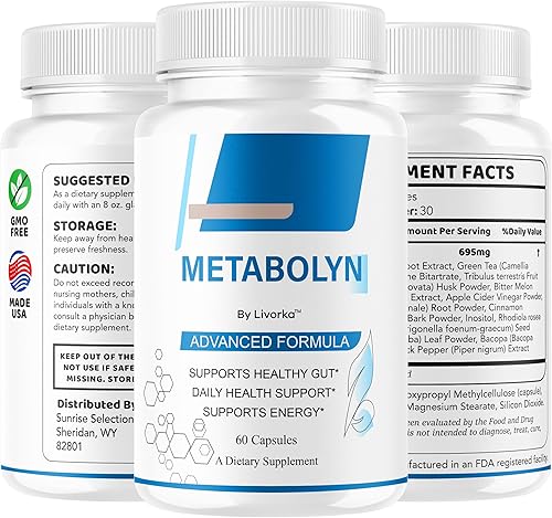 Miniatura 8 de Metabolyn - Cápsulas originales de Metabolyn totalmente naturales de fórmula avanzada suplemento píldoras que apoyan la salud, máxima fuerza,