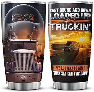 KOIXA Tumbler Christmas Trucking Stainless