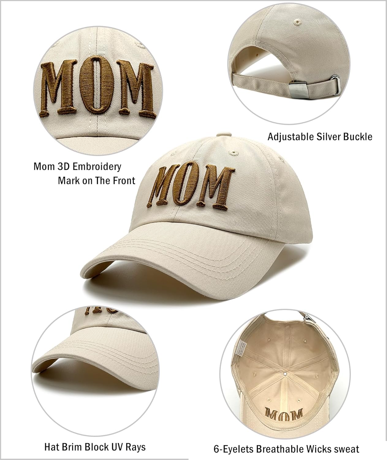2 Pack Mom and Dad Hats, Baseball Caps for Couples, Pregnancy Announcement Gifts for New Parents