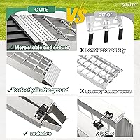 Vista 3 de Rampas para camiones de capacidad de 3000 libras – 2 rampas de carga resistentes de 7.5 pies, rampas de carga plegadas para motocicletas