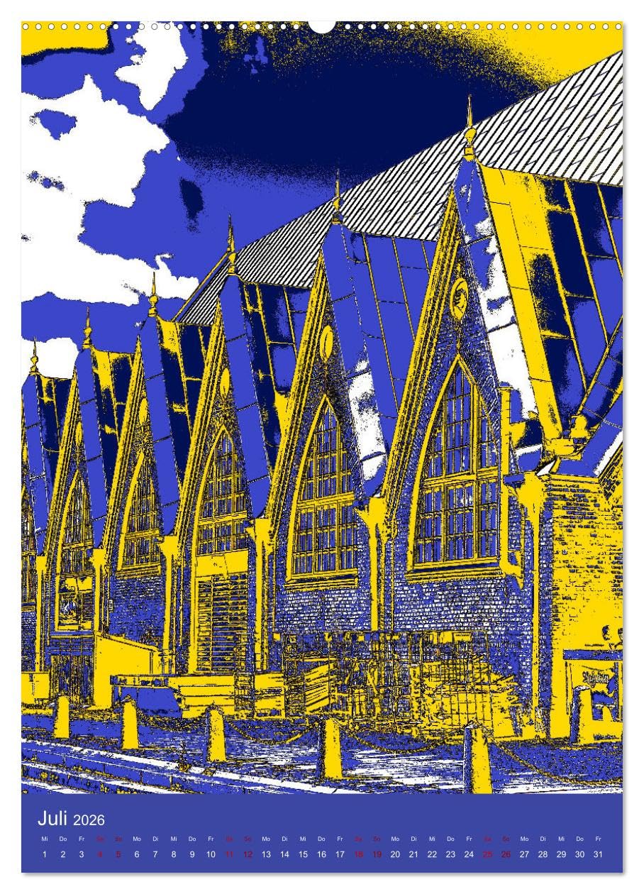 POP-ART meets Göteborg (hochwertiger Premium Wandkalender 2026 DIN A2 hoch), Kunstdruck in Hochglanz: Entdecke Göteborg im Pop-Art Stil (CALVENDO Orte)