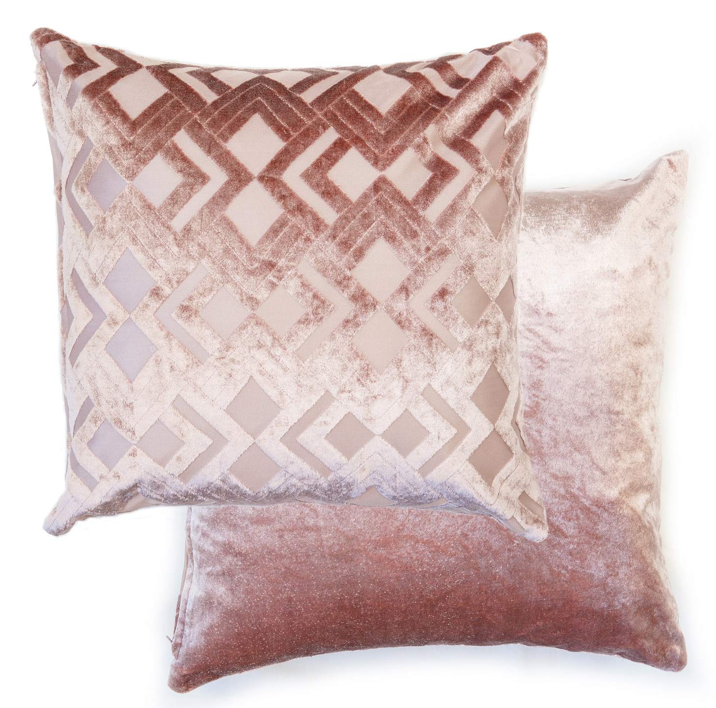 Emma Barclay Blush Pink Pink Valencia - Cushion Cover In Blush Pink - 17X17 (43X43cm)