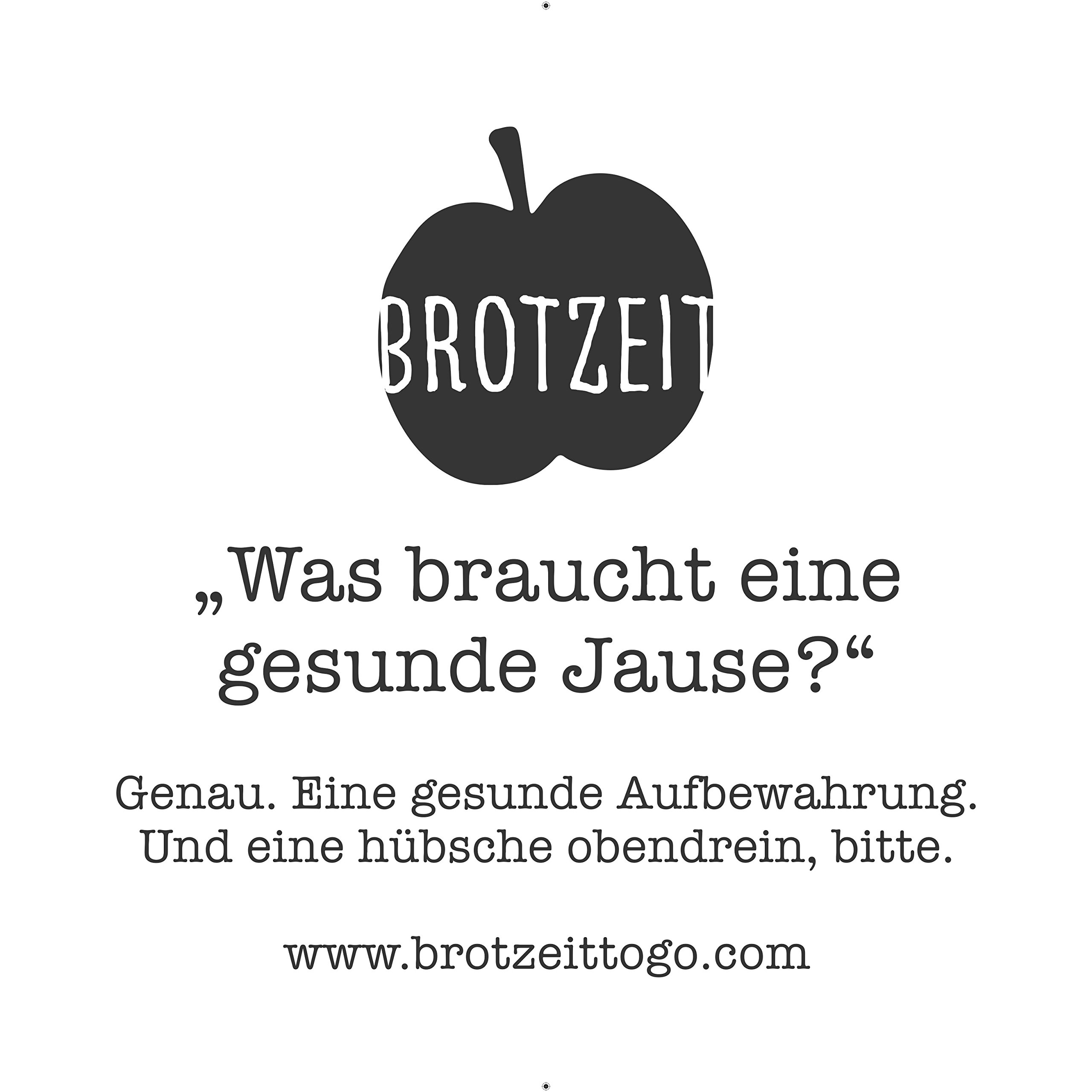 Brotzeit Klick & Bow - Fiambrera hermética (acero inoxidable, 1,8 L)