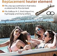 Vista 7 de Ximoon Elemento calentador de bañera de hidromasaje flotante de 4 KW 240 V con accesorios de montaje de repuesto para balboa spa calentador elemento