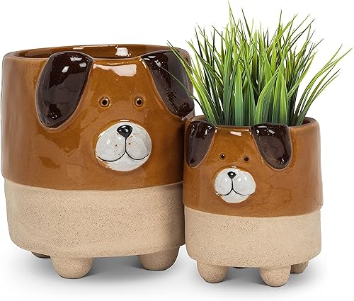 Miniatura 10 de Abbott Collection 27-CRITTER-968 - Macetero pequeño para erizo, 5 pulgadas de largo