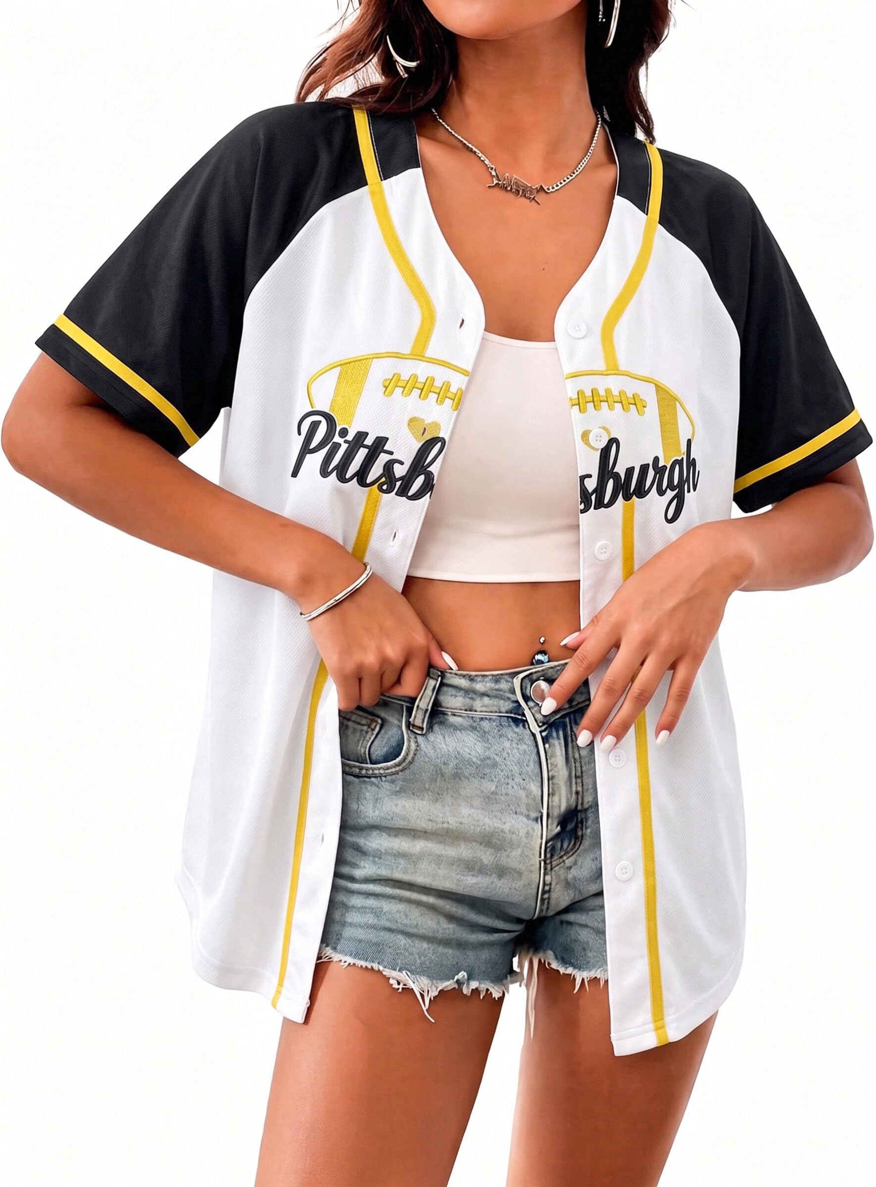 Game Day Shirts Football Jersey for Wome Football Mom Tops