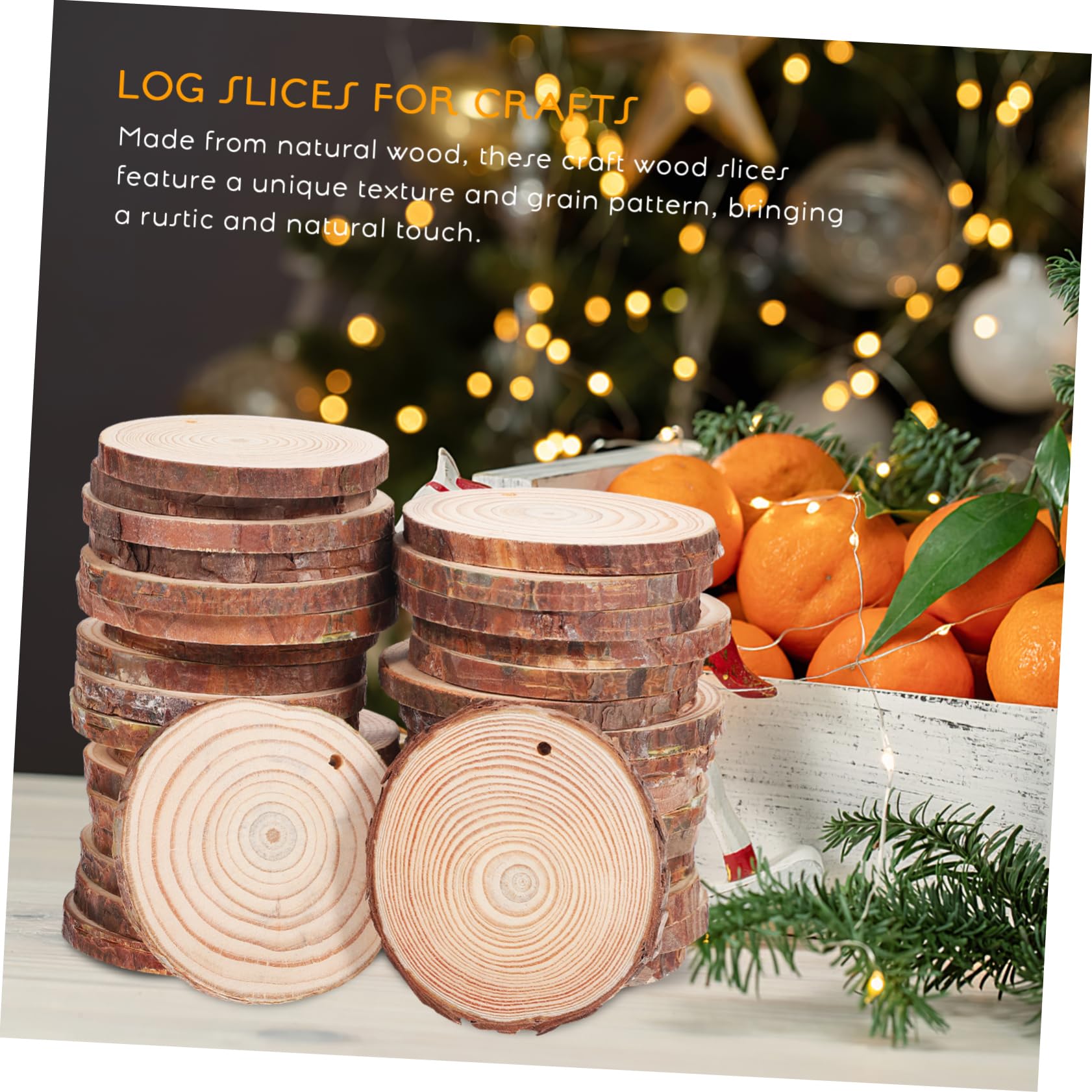 DOITOOL 50stücke Naturholzscheiben Zum Basteln Runde Holzscheiben Unbearbeitete Holzscheiben Zum Malen Und Schnitzen Holzausschnitte Für Diy-projekte Und Dekorationen