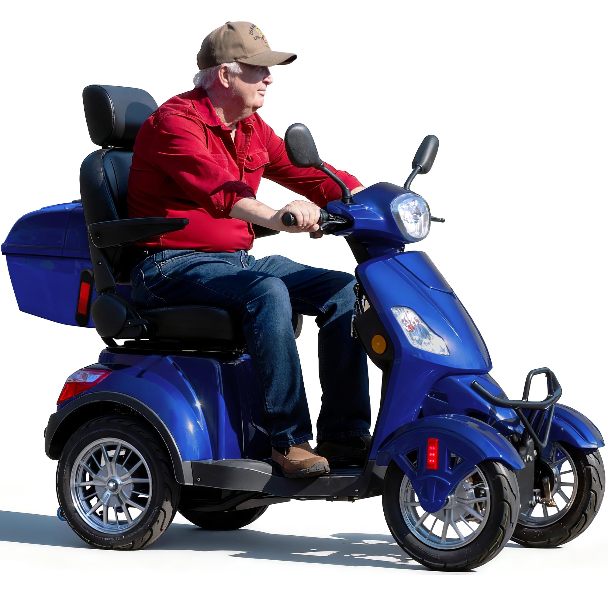 Arshin Heavy Duty Mobility Scooter for Seniors, All Terrain Mobility Scooter 500lbs Capacity, 25 Miles Powered Mobility Scooters for Tall Adults, 3-