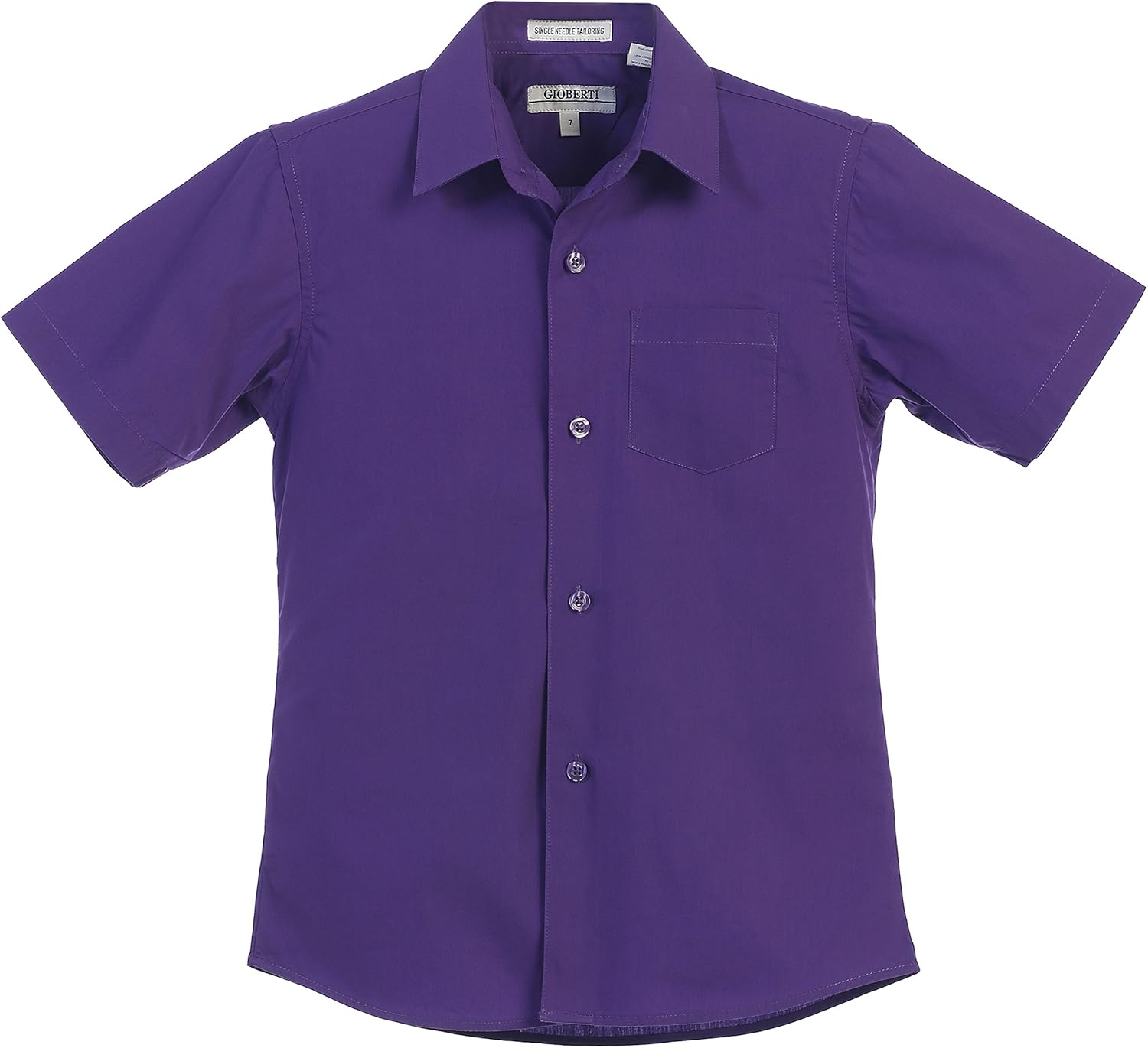Gioberti Boy's Short Sleeve Solid Dress Shirt - Image 4