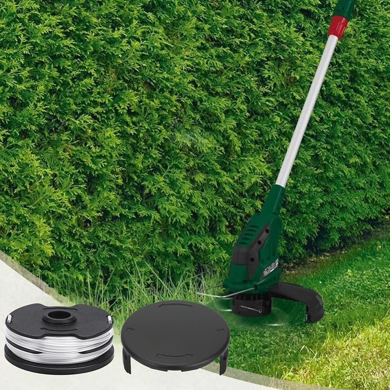 Yweller Pótorsó Szett Parkside LIDL Fűszegélynyíróhoz - 6 db Cserélhető Damil PRT 550 A1/A2/A3/A5/B6 és PRTA 20-Li Modellekhez, 1,6mm x 5m