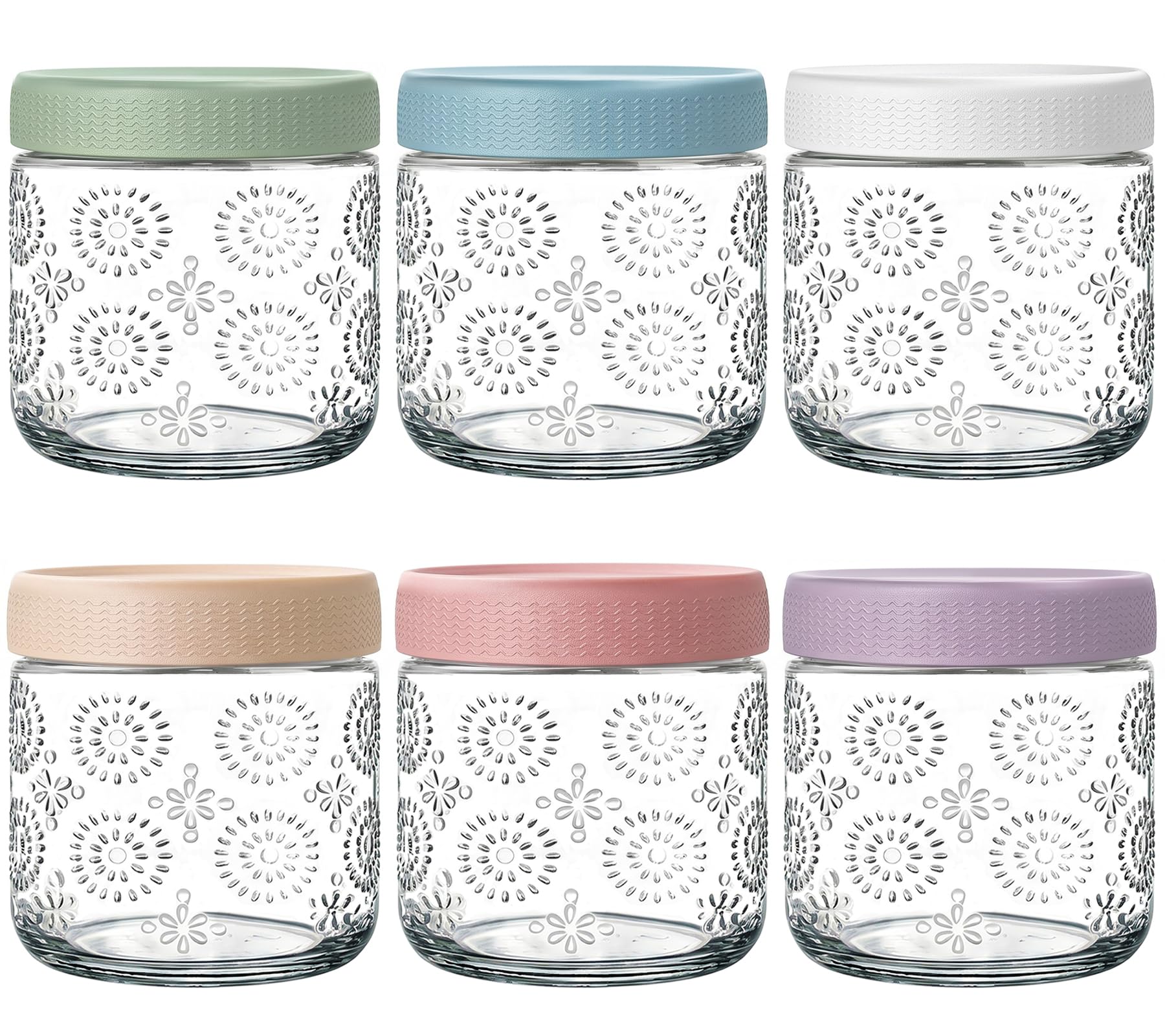 Photo 1 of GYOSUGANG 6-Pack 16 oz Glass Overnight Oats Containers