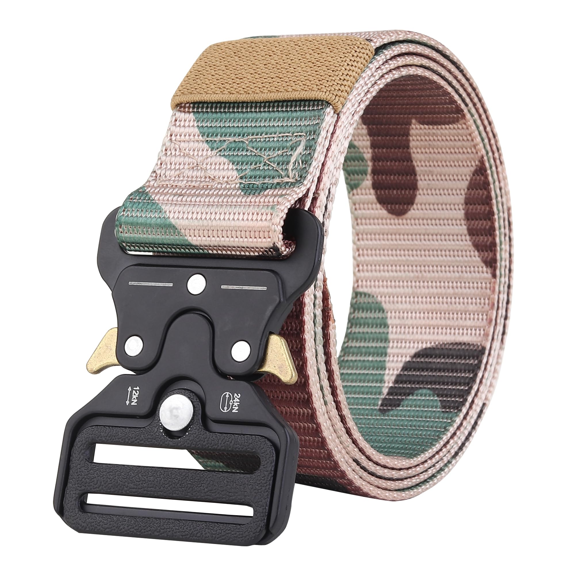 ZORO Men's Nylon Belt (CAMOUFLAGE BEIGE 52)