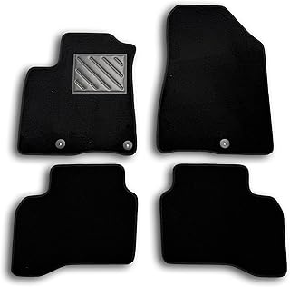 Tapis de sol pour Kia Niro de 2017 à 2021 (Également Hybrid) Moquette Anthracite, sur mesure, antidérapant, seuils de porte en caoutchouc renforcé