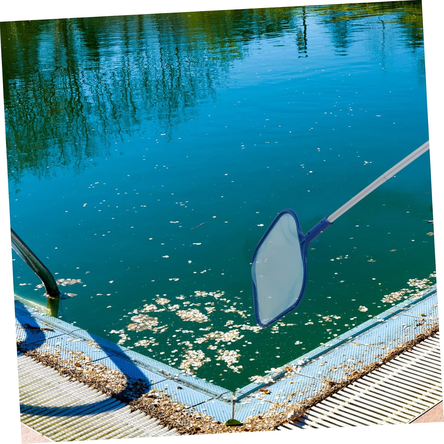 Abaodam Pool Cleaning Brush Kit Skimmer Blower Fine Mesh Tool for Above Ground In-ground Pools