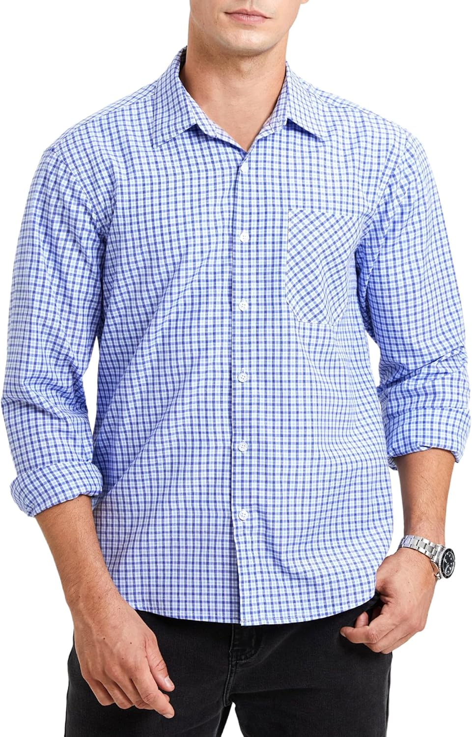 Enlision Checked Shirt Mens Long Sleeve Check Shirts Button Down Plaid Shirt Classic Casual Tartan Lumberjack Shirts for Men S-6XL Enlision Checked Shirt Mens Long Sleeve Check Shirts Button Down Plaid Shirt Classic Casual Tartan Lumberjack Shirts for Men S-6XL