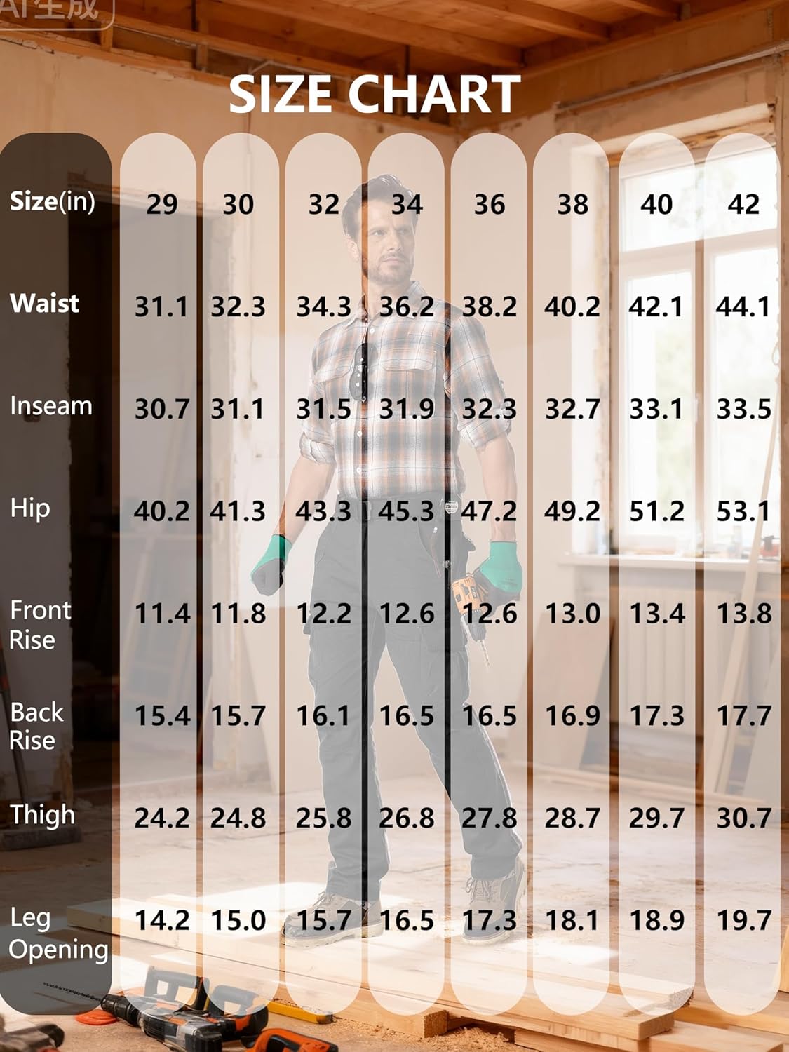 Tactical Cargo Pants for Men, Cotton BDU Casual Military Pants Combat Rip Stop Work Pant Camping Hiking with 6 Pockets - Image 6