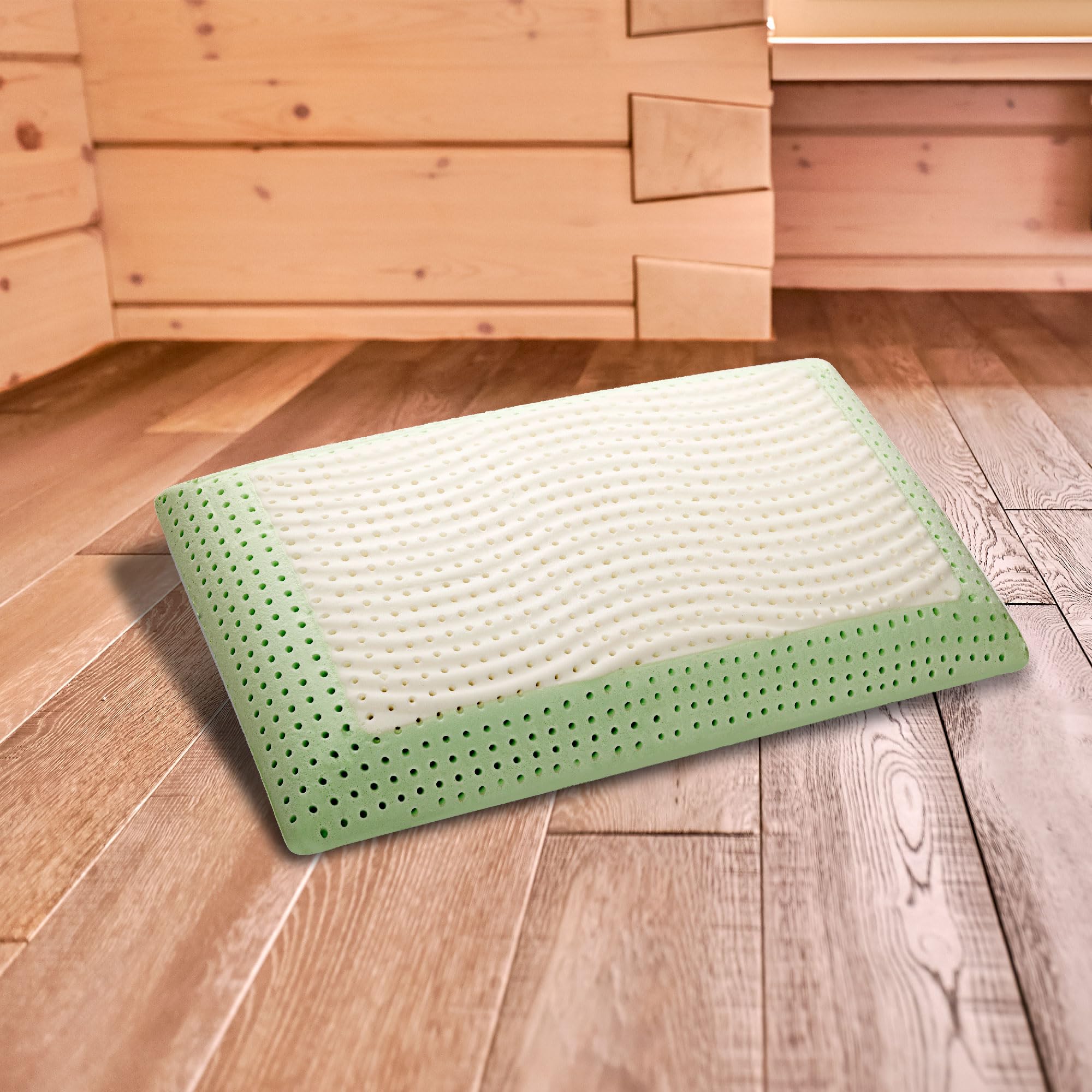 Guanciale In Memory Foam Talamo Italia - Cuscino Ergonomico Saponetta Traspirante, Made In Italy, Anallergico, 71x41x13 Cm - Foto 6