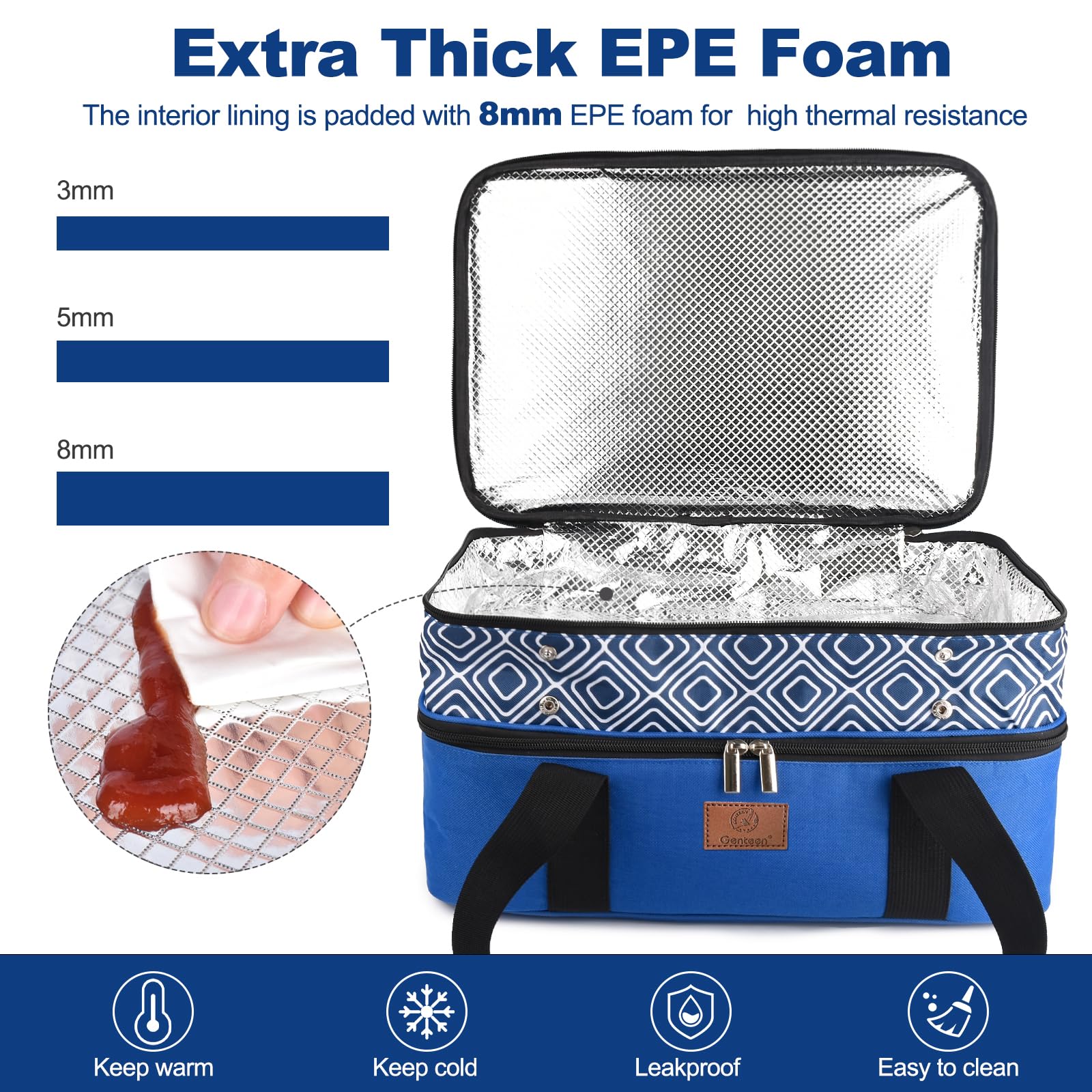 Amazon.com: Genteen Insulated Casserole Carrier,Expandable Double