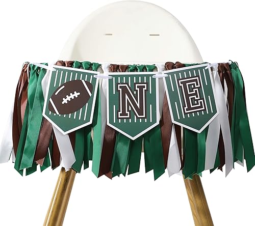 Cartel para silla alta de fútbol uno decoración de fiesta de primer cumpleaños, pancarta de fútbol para primera silla de bebé, decoración temática