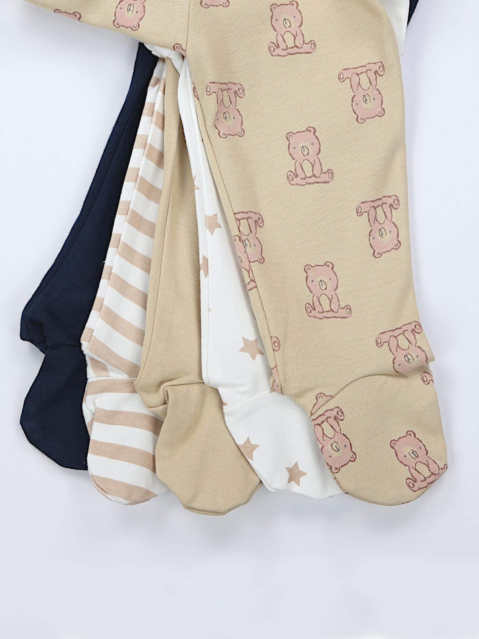 TupTam Pantalón con Pies de Bebé NIños NIña Pack de 5