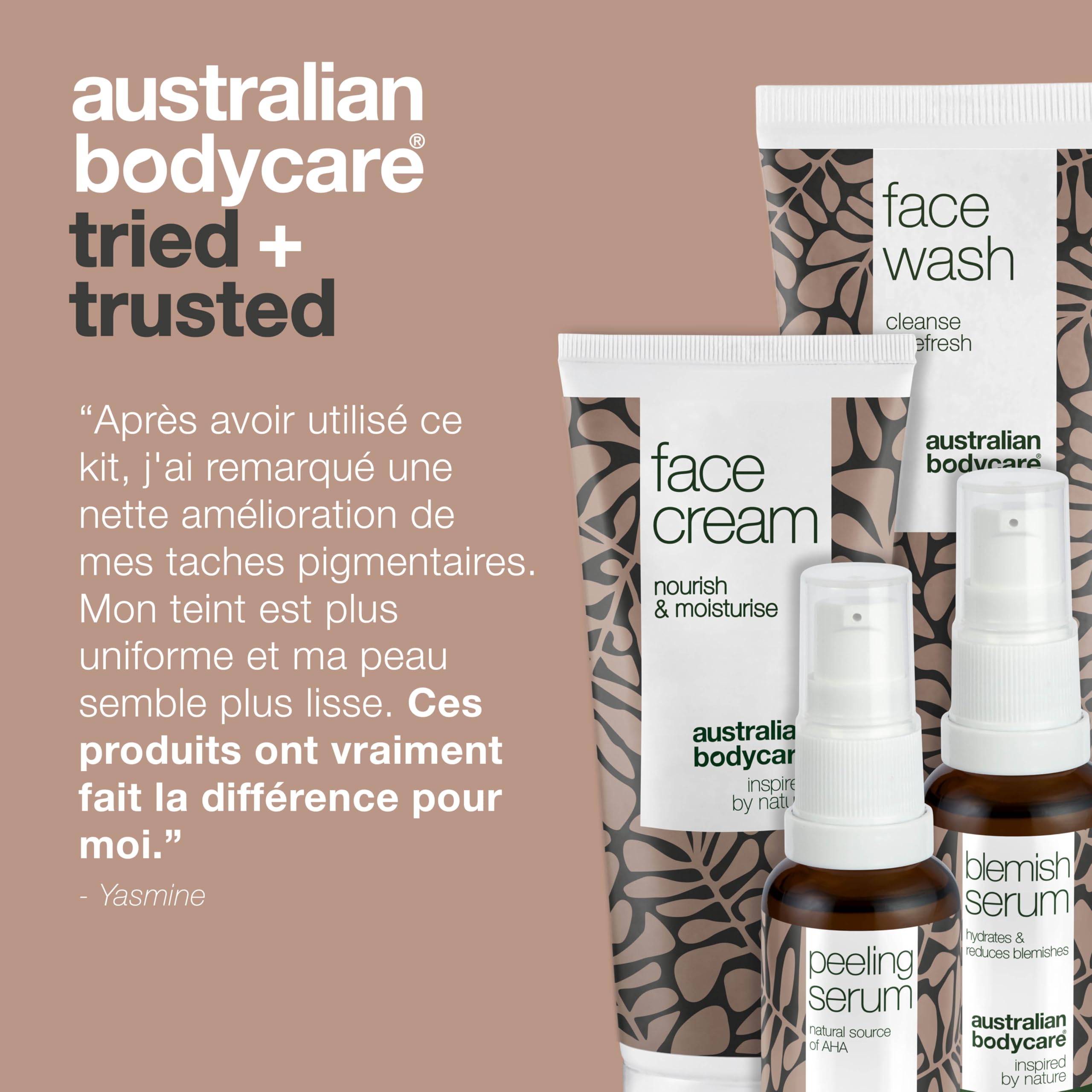 Réduisez les problèmes de pigmentation sur le visage avec un ensemble de 4 pièces composé d'un nettoyant pour le visage, d'un sérum de niacinamide, d'un sérum peeling et d'une crème pour le visage