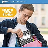 Vista 6 de Cuadernos de composición, cuádruple rayado, cuaderno de composición de papel cuadriculado, cuaderno de composición gráfica, 100 hojas, 9.75 pulgadas