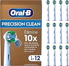 Oral-B Pro Precision Clean Brossettes Pour Brosse À Dents, Pack De 12 Unités, Convient À Une Boîte Aux Lettres