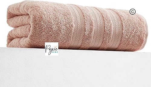 Toalla de baño extra grande – Toalla de baño ultra grande – 100% algodón – 40 x 90 pulgadas – Color rubor
