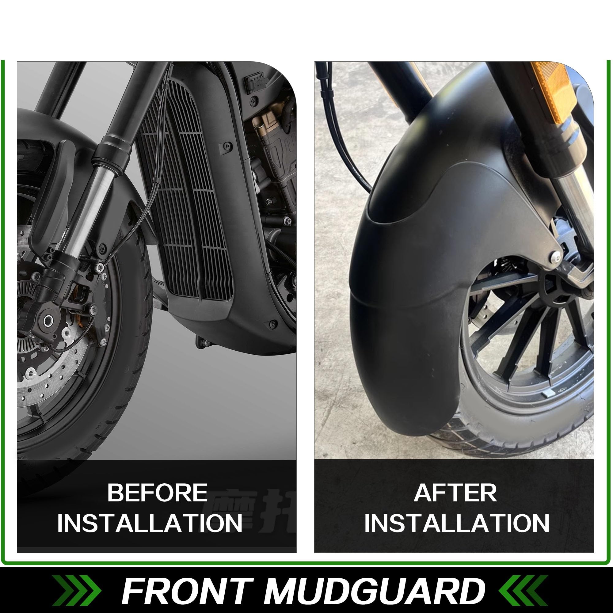 Parafango Anteriore Per QJMOTO SRV250 SRV 250 Moto Refit Allunga Fender Liquami Scudo